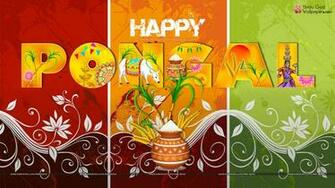 Happy Thai Pongal Wallpaper Festival In