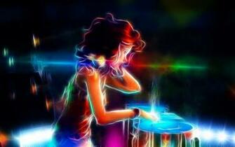 Dj Girl Fractal By Trosik