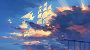 Departuring Fleet Wallpaper