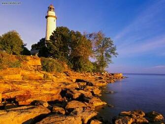 Nature Point Aux Barques Lighthouse Port Austin Michigan Picture Nr