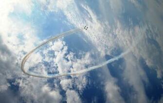 Wallpaper The Sky Clouds Ring Aircraft Fighters Aerobatics