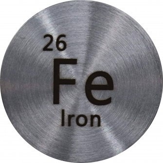 Iron Sample With Label White Wallpaper