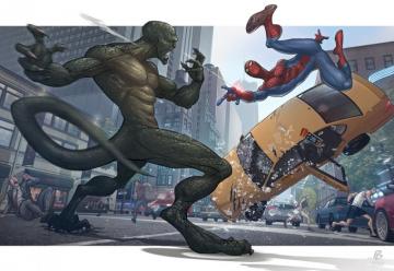 Comics Spiderman Lizards Concept Art Marvel The Amazing