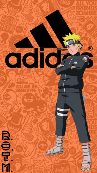 Naruto Adidas Cool Anime Background Wallpaper iPhone