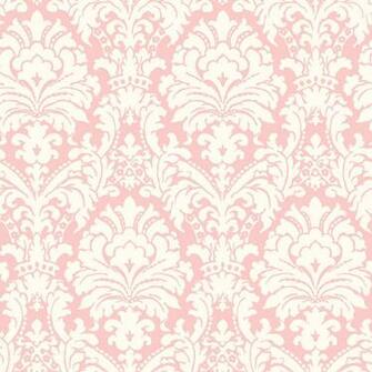 Pink Damask Pattern Wallpaper Coastal Waters Volume Ii