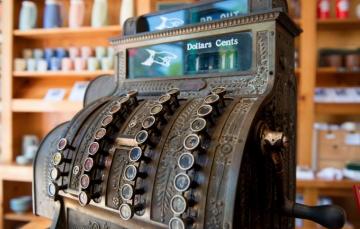 Wallpaper Macro Background Antique Cash Register Image For