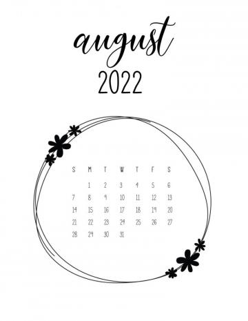 Printable August Calendars