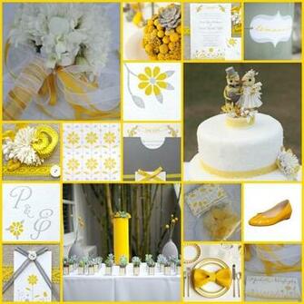 Keentobeseen Marigold Yellow Pewter Grey Wedding