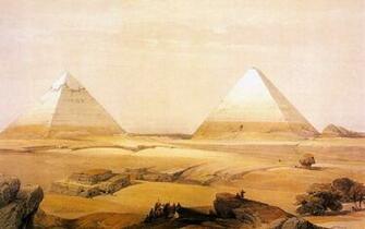 David Roberts Paintings Of The Ancient Egyptian Civilization And