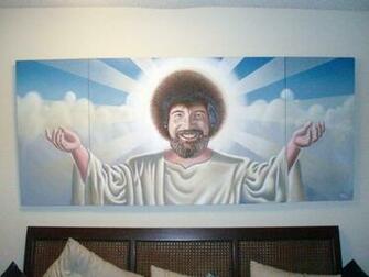 Bob Ross Our Savior By Nitsud08