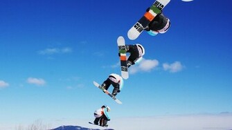 Wallpaper Pickywallpaper Snowboard Sequence Jump Jpg