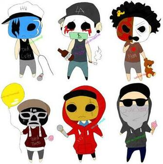 Chibi Hollywood Undead By Rhime Animal