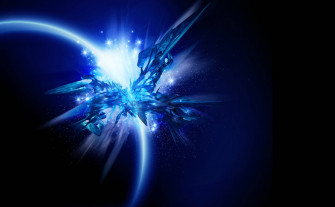 Blue Glitter Wallpaper