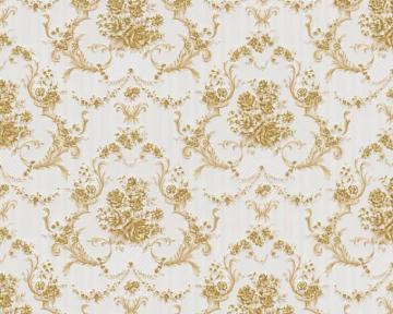 A S Cr Ation Wallpaper Baroque Gold Metallic White