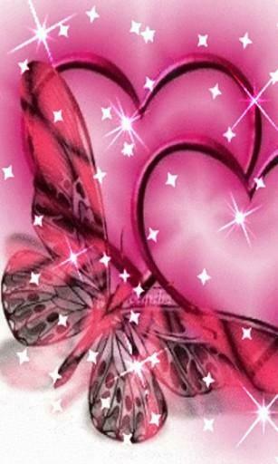 Bigger Pink Butterfly Live Wallpaper For Android Screenshot