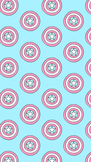 Captain America Shield iPhone Cute Collage Wallpaper