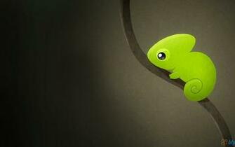 Cute Chameleon Wallpaper Stock Photos