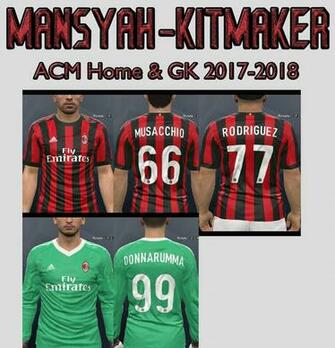 Pes Modif Ac Milan Home Kits And Gk By
