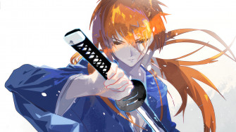 Rurouni Kenshin Himura Katana 4k Wallpaper iPhone HD Phone