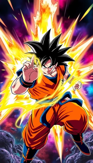 Goku Kaioken Mobile Wallpaper