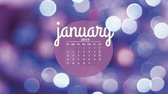 January HD Calendar Wallpaper