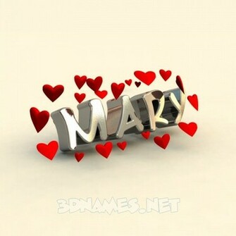 Mary Name Image A 3d Wallpaper Too