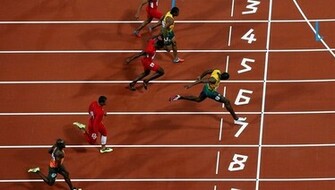 Leichtathletik Usain Bolt Olympischen Spiele Wallpaper