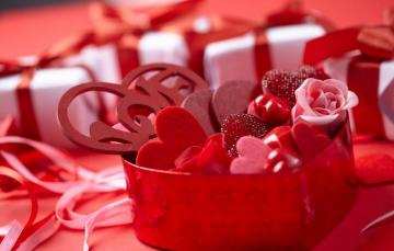 Wallpaper Holiday Gift Hearts Valentine Romantic St