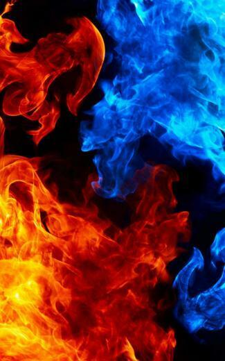 Blue And Red Fire HD Wallpaper For Kindle HDx HDwallpaper Net