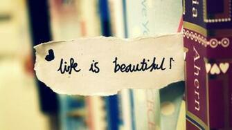 Quotes Inspirational Life Is Beautiful Wall Paper