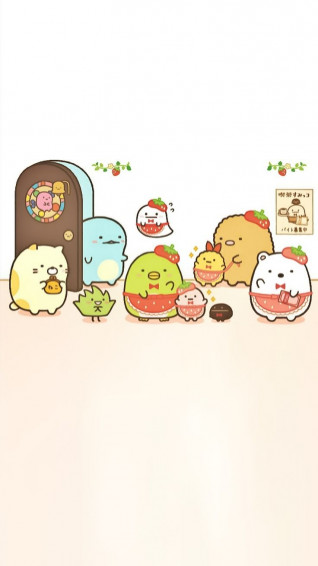 Alisa On Sumikko Gurashi Bg iPhone Wallpaper