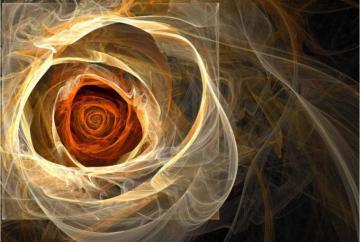 Finest Mural Fractal Rose