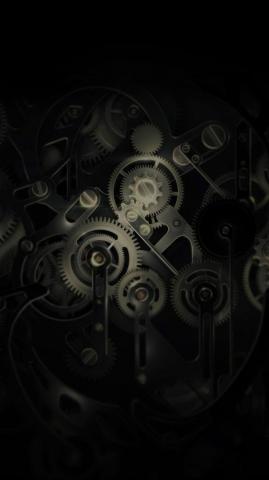 Huawei Mate Gear Dark Illust Art iPhone Wallpaper 5s