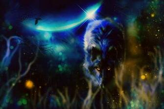 Black Wolf Computer Wallpaper Desktop Background Id