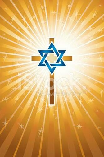 Messianic Jew Background Religion Stock Vector Image