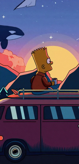 Bart Simpson 4k Samsung Galaxy Note S9 S8 QHD HD Wallpaper Image