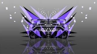 Veneno Back Abstract Transformer Car Violet Colors 4k Wallpaper