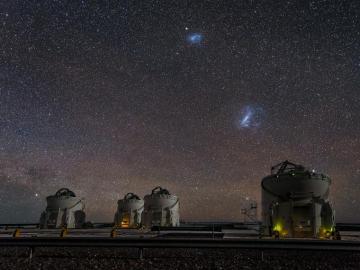 Observatory Starry Night Chile Atacama Desert Universe Space