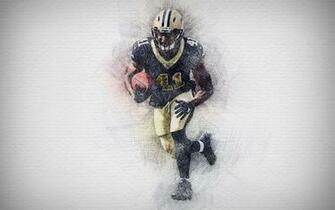 Wallpaper Alvin Kamara 4k Artwork Running Back