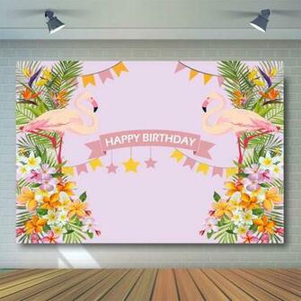 Amazon Comophoto Summer Flamingo Party Backdrop Photography