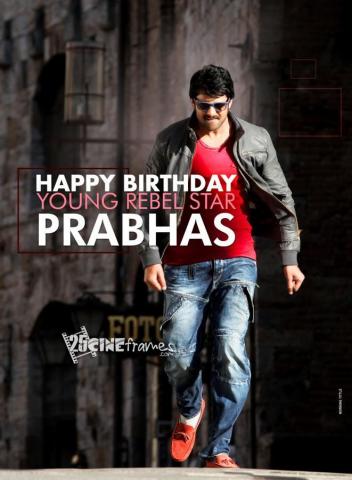 Prabhas BirtHDay Wallpaper Happy Young Rebel Star