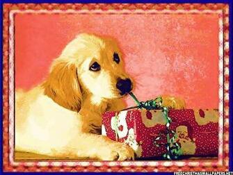 Christmas Puppy Dog Wallpaper Funny Doblelol