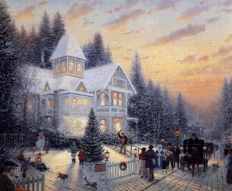 Christmas Victorian Wallpaper