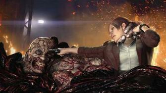 Claire Kontra Nemesis Wallpaper From Resident Evil Revelations