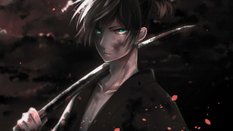 Black Anime Boy Wallpaper