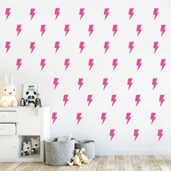 Amazon A1diee Set Of Lightning Bolt Wall Decal Preppy Pink