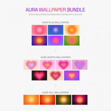 Aura Gradient Wallpaper Gridfiti