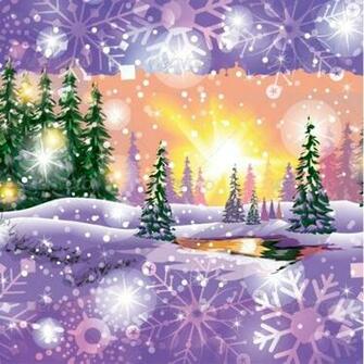 Graphicriver Vector Of Winter Landscape With House In Forest
