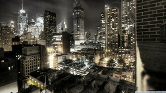 New York City At Night Lights Wallpaper