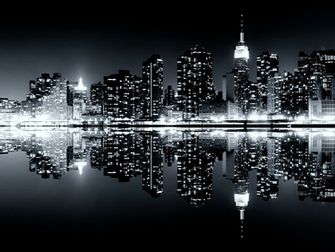 Wallpaper HD Naturfotografie New York Skyline Nacht